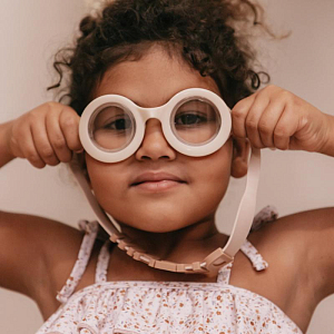 Очки для дайвинга Mrs. Ertha "Googlies Soft Blush Dream", персиковая пудра